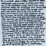 Obra textual realizada en rotulador con escritura manuscrita sobre fondo blanco por Laban (Jorge Labandeira) en 2025