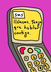 Me mandó un sms